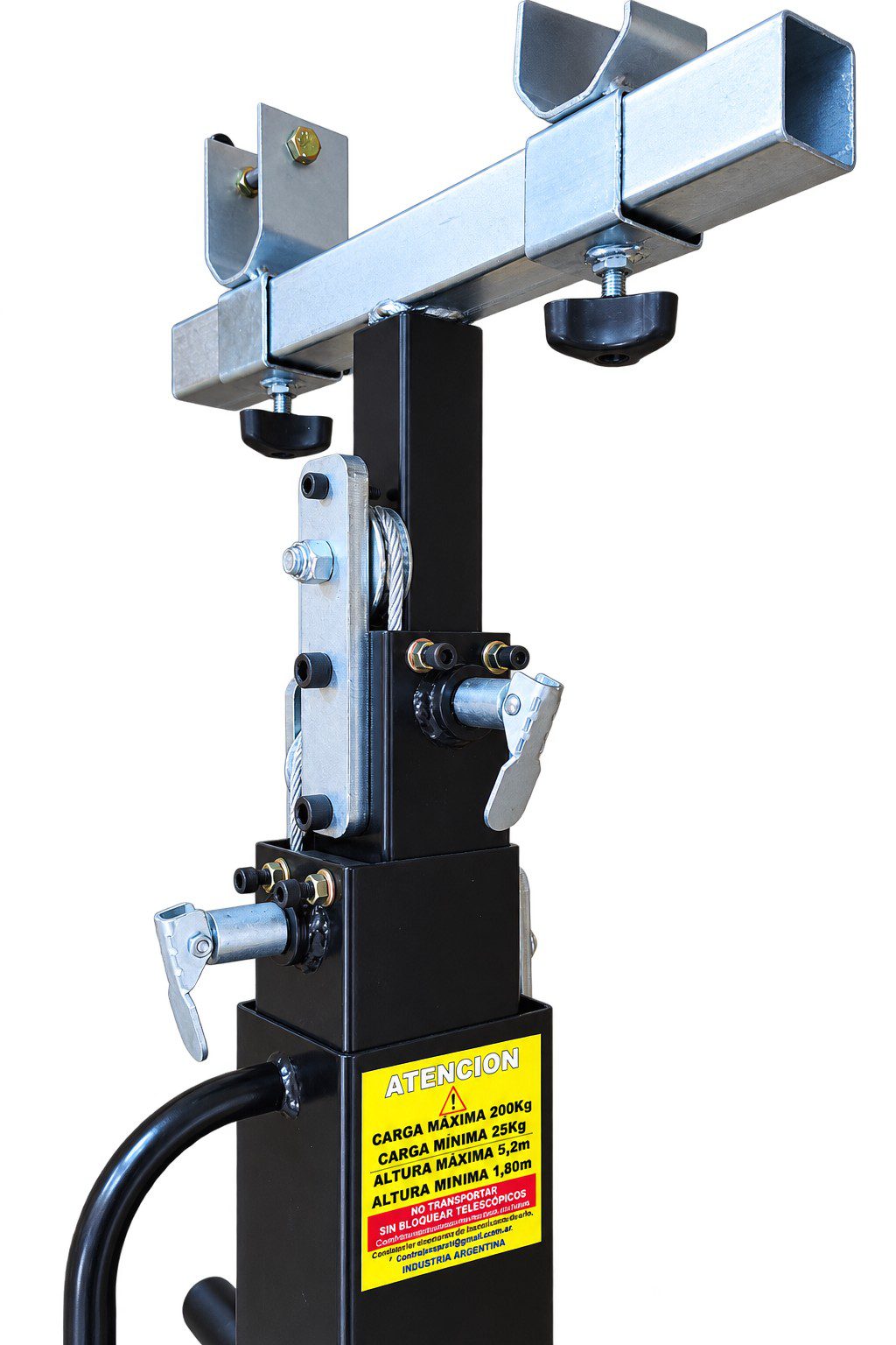Torre de elevación Modelo 5.2 – Pintura epoxi - Torre de elevación Modelo 5.2 – Epoxi Negro