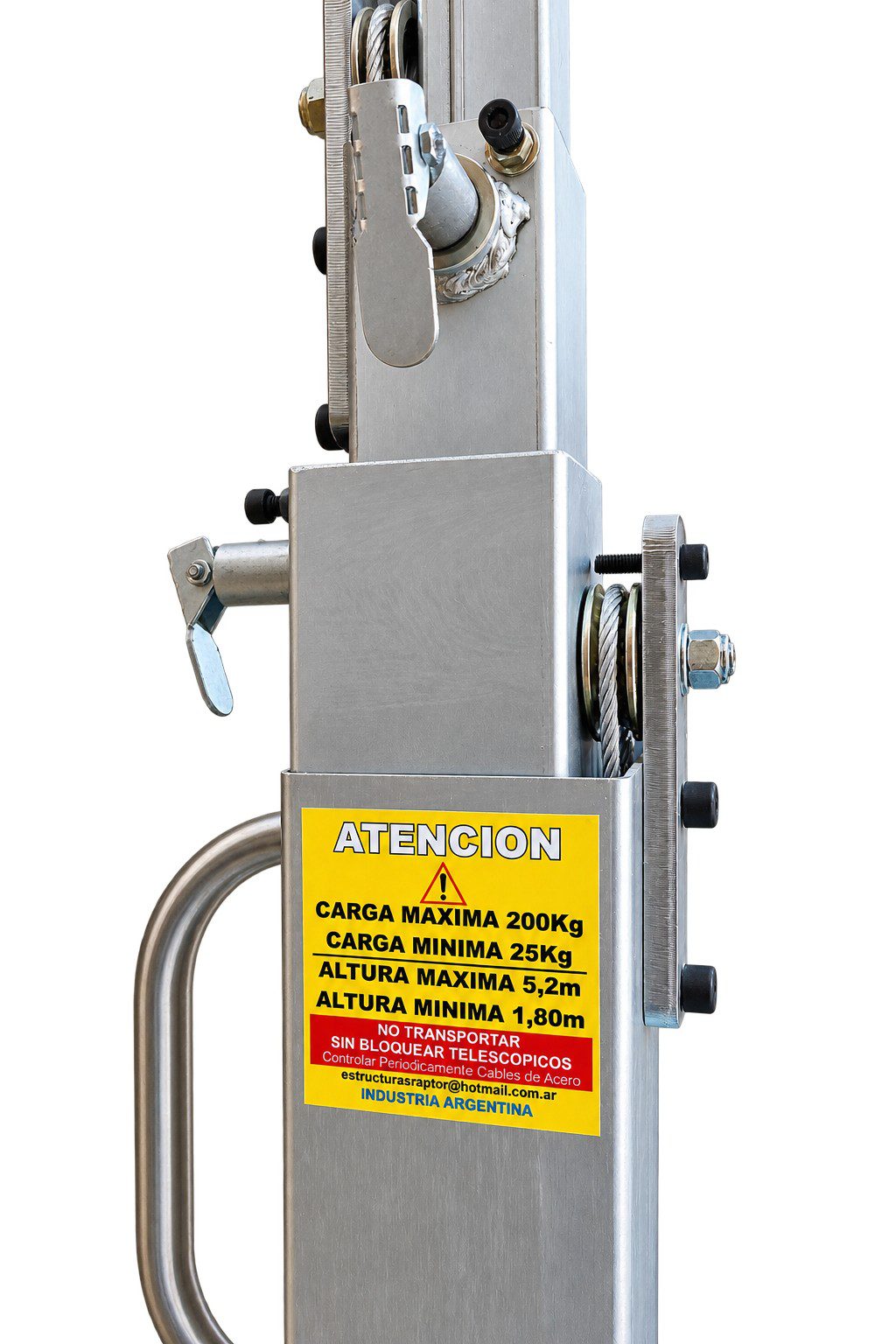 Torre de elevación Modelo 5.2 – Zincado - Torre de elevación Modelo 5.2 – Zincado